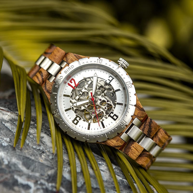 Automatic Mechanical Movement Wooden Watches Q29-2