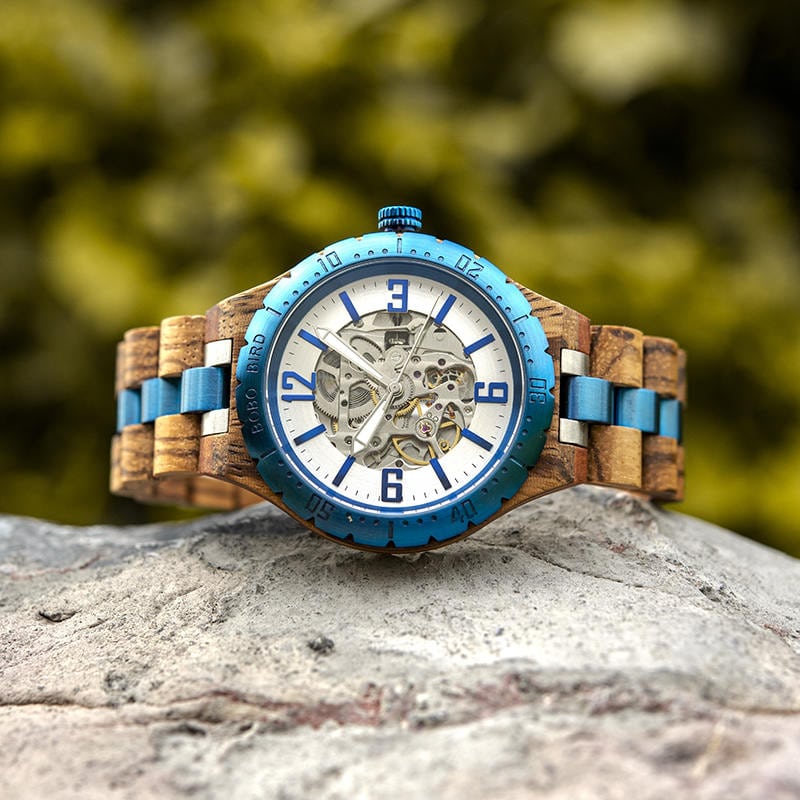 Automatic Mechanical Movement Wooden Watches Q29-3
