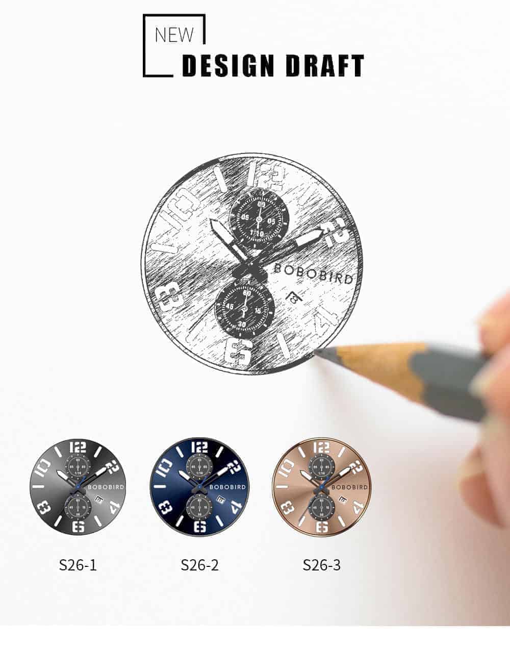 BOBO BIRD Wooden Watches S26 Series Product Details 3