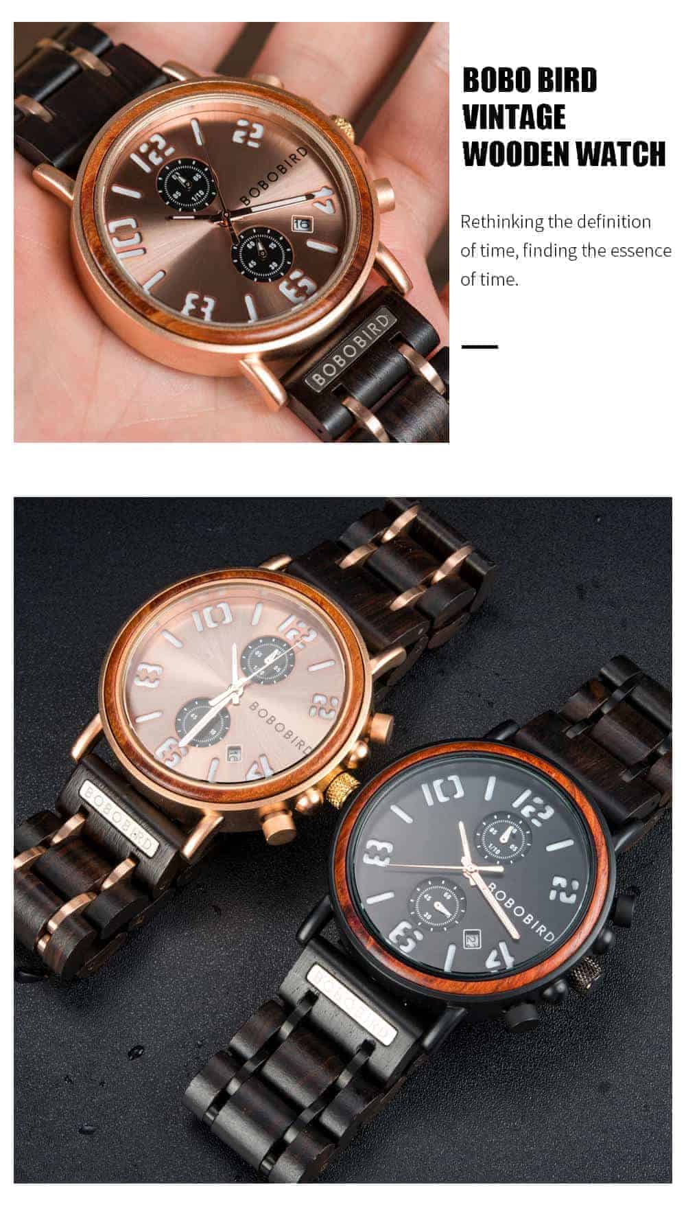 BOBO BIRD Wooden Watches S26 Series Product Details 5