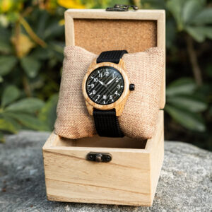 BOBOBIRD Olivewood Case Black Nylon Watch_17