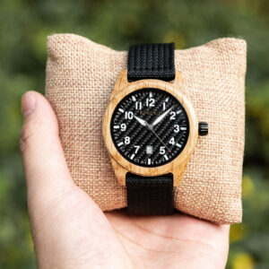 BOBOBIRD Olivewood Case Black Nylon Watch_18