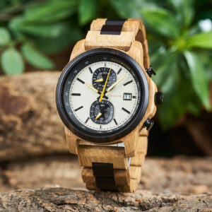 BOBOBIRD Wooden Chronograph Watch for Men - Tachymeter & Date Display_17