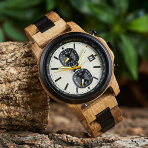 BOBOBIRD Wooden Chronograph Watch for Men - Tachymeter & Date Display_31