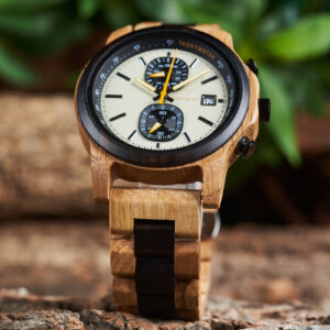 BOBOBIRD Wooden Chronograph Watch for Men - Tachymeter & Date Display_44