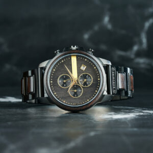 Classic Chronograph Ebony Wood Gold 45MM – Limited Edition (1)