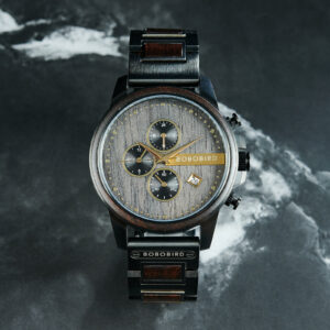 Classic Chronograph Ebony Wood Gold 45MM – Limited Edition (3)