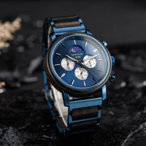 Classic Chronograph Moonphase Watch Ebony Blue_8