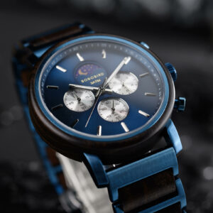Classic Chronograph Moonphase Watch Ebony Blue_9