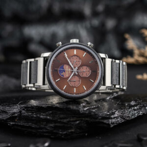 Classic Chronograph Moonphase Watch Grey Maple Black_11