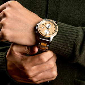 Classic Chronograph Wooden Watch Whiskey Barrel Limited Edition