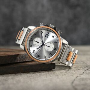 Classic Chronograph Wooden Watch Whiskey Barrel Limited Edition_4_11