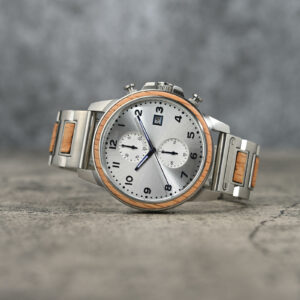Classic Chronograph Wooden Watch Whiskey Barrel Limited Edition_4_13