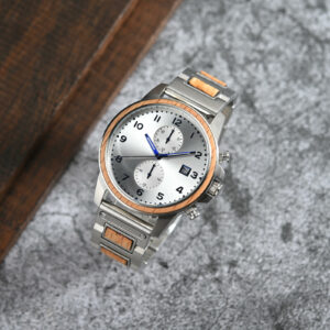 Classic Chronograph Wooden Watch Whiskey Barrel Limited Edition_4_17