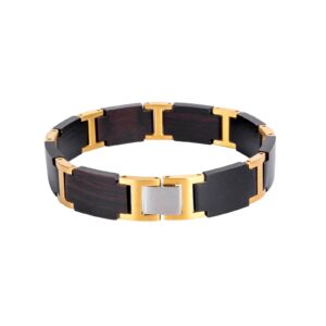Classic Handmade Ebony Men's Wooden Watch + Ebony Wood Sunglasses + Ebony Wooden Bracelet_9