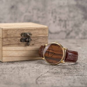 Classic Wood Watch Rosewood Gold GT058-3A_13