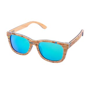 Colored Wooden Watches + Sunglasses + Wooden Bracelet Gift Box Set_5