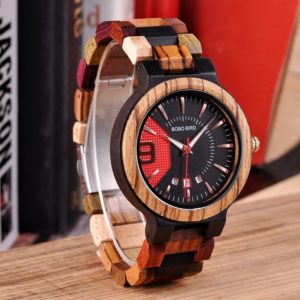 Colorful wooden watch Q13-3-jpg