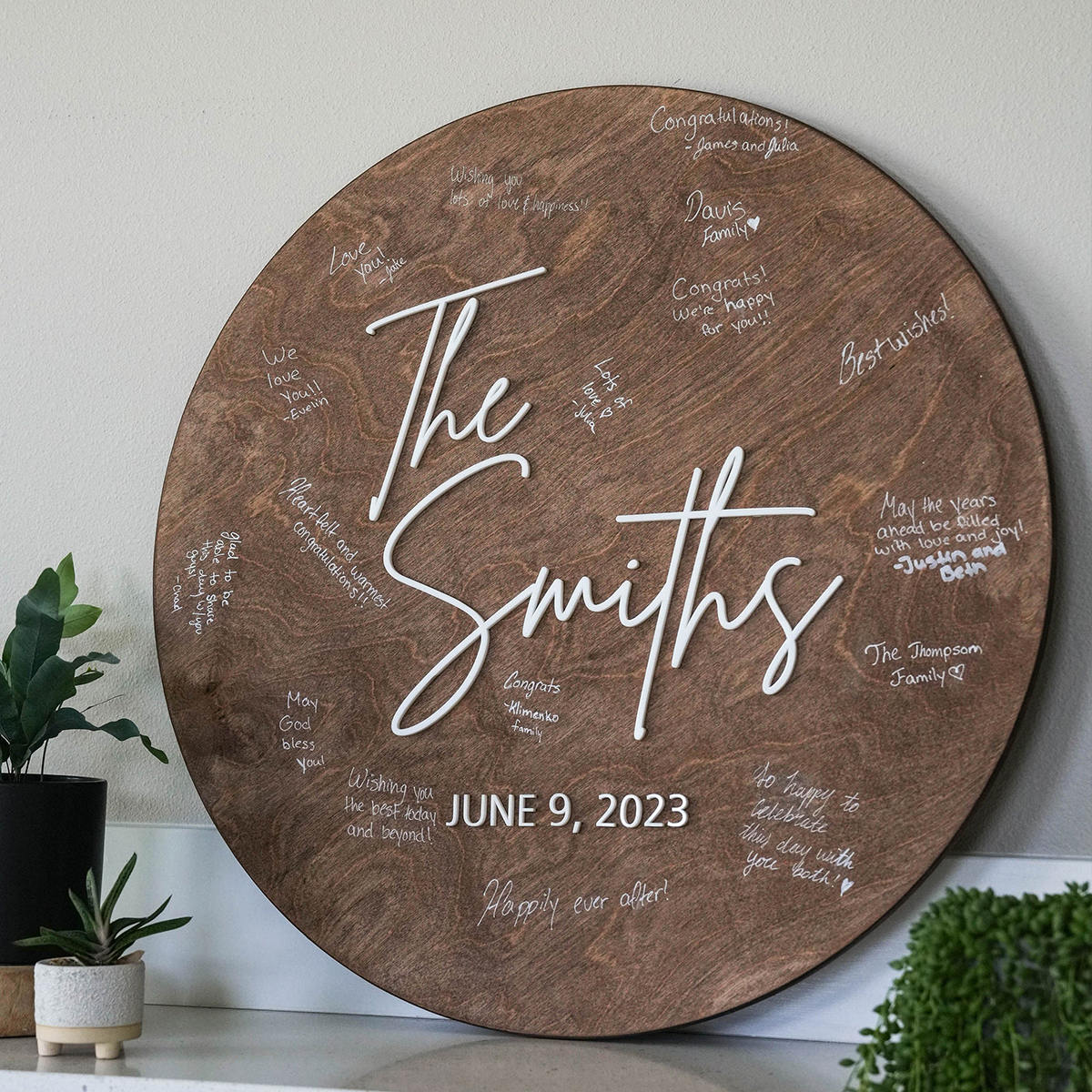 Custom Wood Wedding Sign