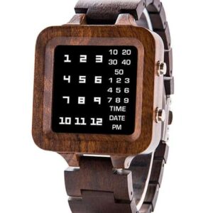 Digit Displayed wooden Watches by BOBO BIRD