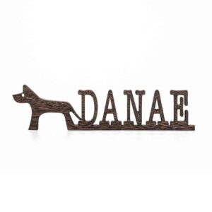 Dog Name Sign Pet Name Sign Dog Mom Gift Pet Lover Gift Custom Dog Sign Dog Wall Art Dog Decor Wooden Wall Art Pet Wood Sign Dog Room Decor DOG-3