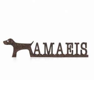 Dog Name Sign Pet Name Sign Dog Mom Gift Pet Lover Gift Custom Dog Sign Dog Wall Art Dog Decor Wooden Wall Art Pet Wood Sign Dog Room Decor DOG-4