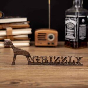 Dog Name Sign Pet Name Sign Dog Mom Gift Pet Lover Gift Custom Dog Sign Dog Wall Art Dog Decor Wooden Wall Art Pet Wood Sign Dog Room Decor DOG-5