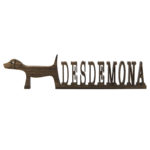 Dog Name Sign Pet Name Sign Dog Mom Gift Pet Lover Gift Custom Dog Sign Dog Wall Art Dog Decor Wooden Wall Art Pet Wood Sign Dog Room Decor DOG0011