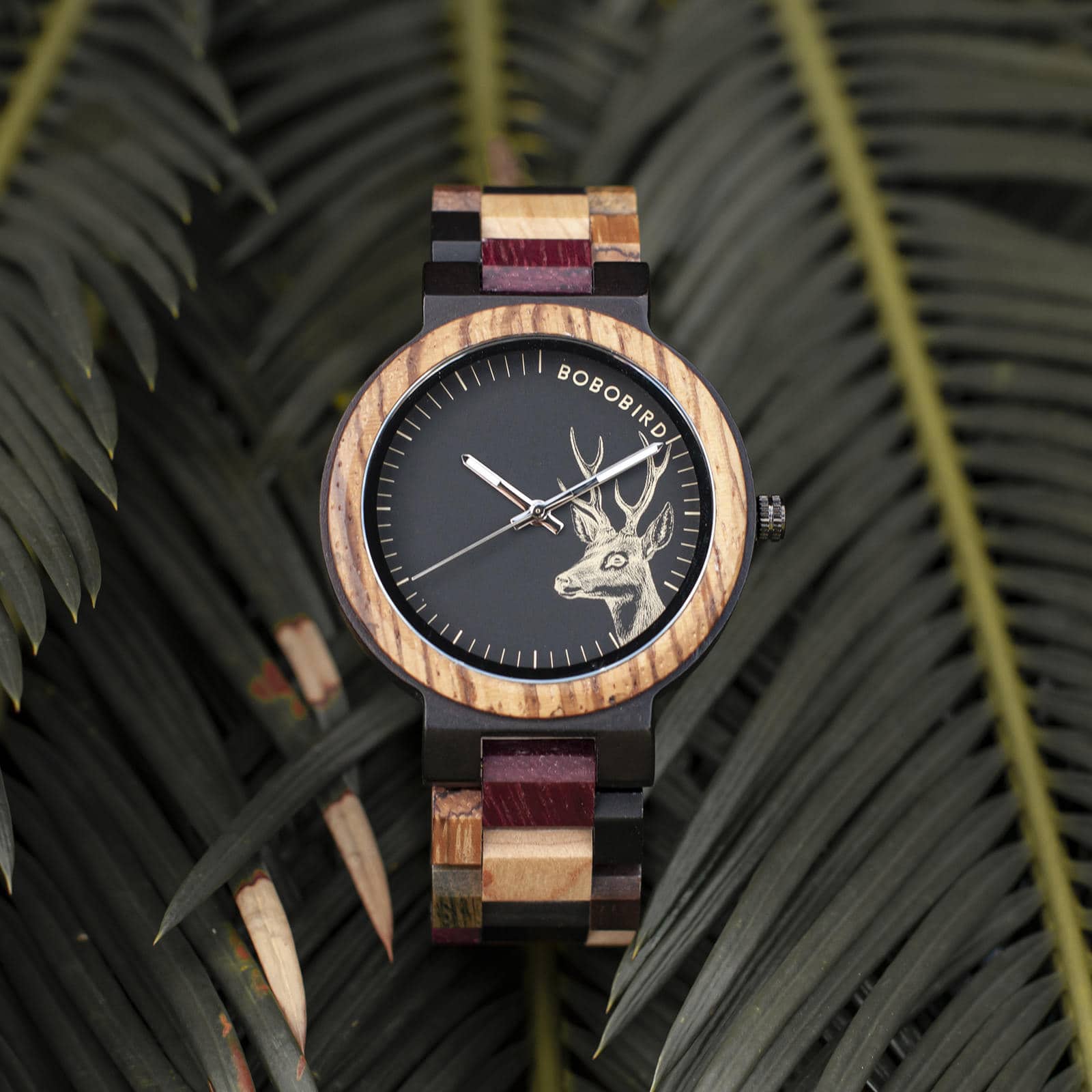 Personalized Gifts For Him BOBO BIRD Wooden Watches Colored wood - Rainbow