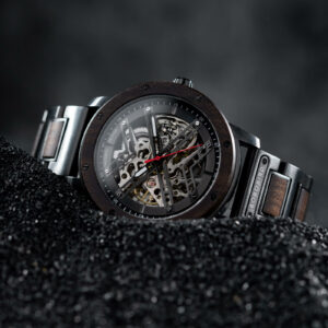 Skeleton Watches Automatic Mechanical Louro Preto Black