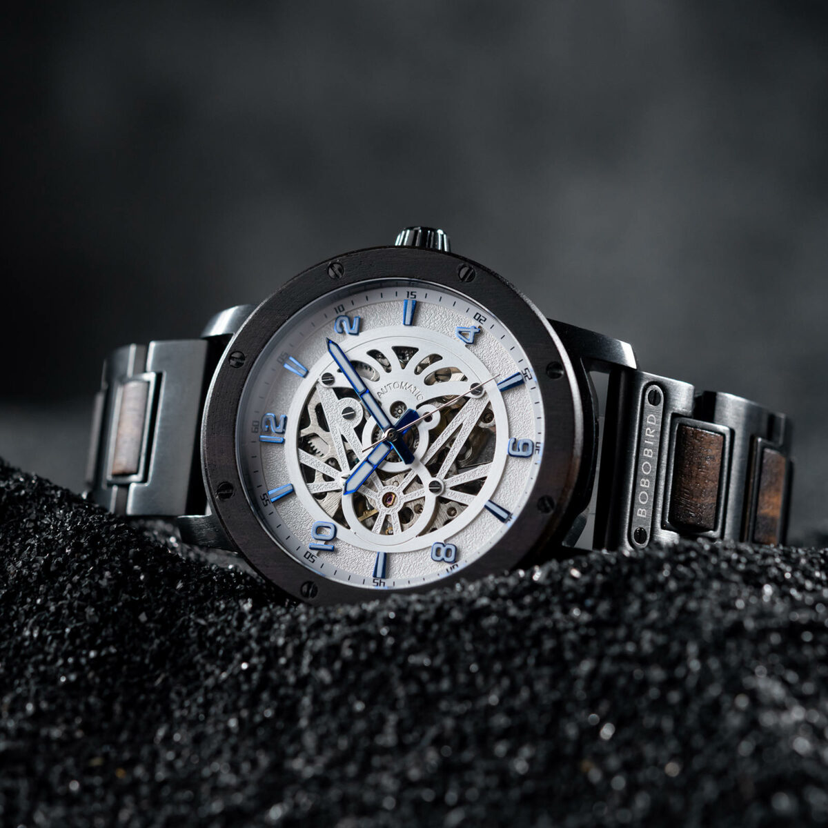 Skeleton Watches Automatic Mechanical Louro Preto Silevr