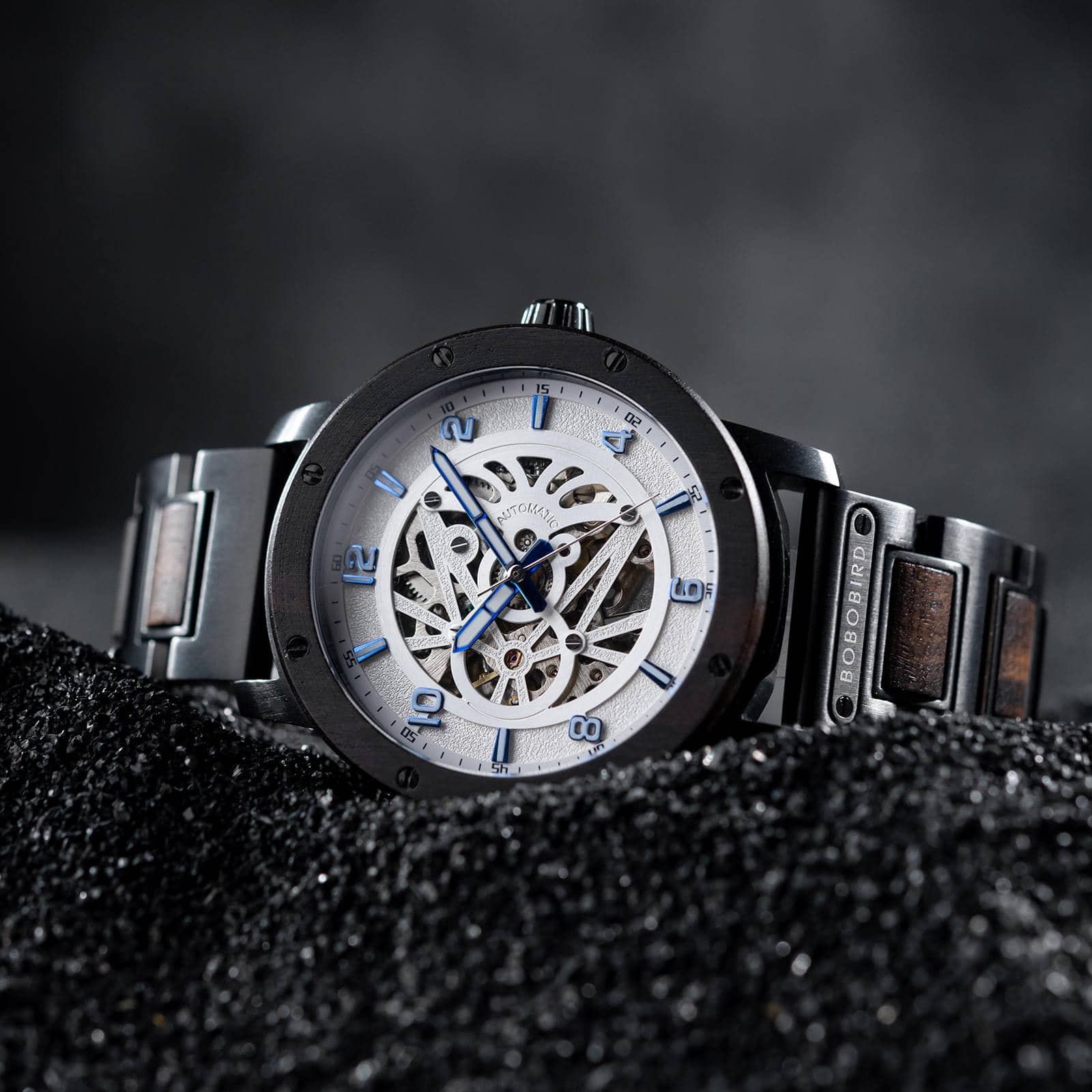 Skeleton Watches Automatic Mechanical Louro Preto Silevr
