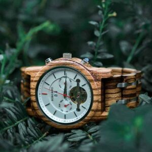 Luxury Mechanical Multifunctional Business Wooden Watches Q27-2-1
