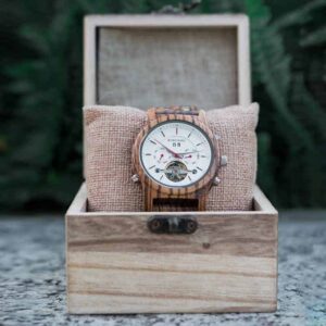 Luxury Mechanical Multifunctional Business Wooden Watches Q27-2-7