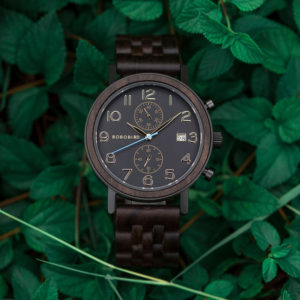 Men's Classic Handmade Maple Wooden Watch Natural Wooden Dial with Date Display Chronograph Watches S08 -1