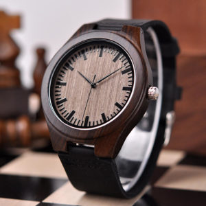 Mens Customized Engraved Wooden Watches Quartz Casual Wristwatches for Men Husband Boyfriend Dad Son Family Friends Personalized Gift