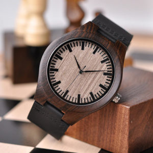 Mens Customized Engraved Wooden Watches Quartz Casual Wristwatches for Men Husband Boyfriend Dad Son Family Friends Personalized Gift