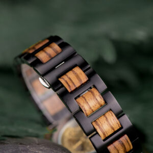 Men's Skeleton Mechanical Wooden Watches Zebrawood Handcrafted _14
