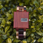 Men's Unique Fashion Colorful Square Quartz Casual Retro Wooden Watches Luxury Quartz Wristwatches R23-2