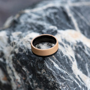 Mens Wood Wedding Band Black Tungsten Wood Ring Lined with Whisky Barrel White Oak Mens Wedding Band GSP10-01K-5