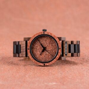 Natural Rock Ebony Wooden Watch - Mars_10