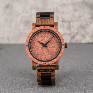 Natural Rock Ebony Wooden Watch - Mars_4