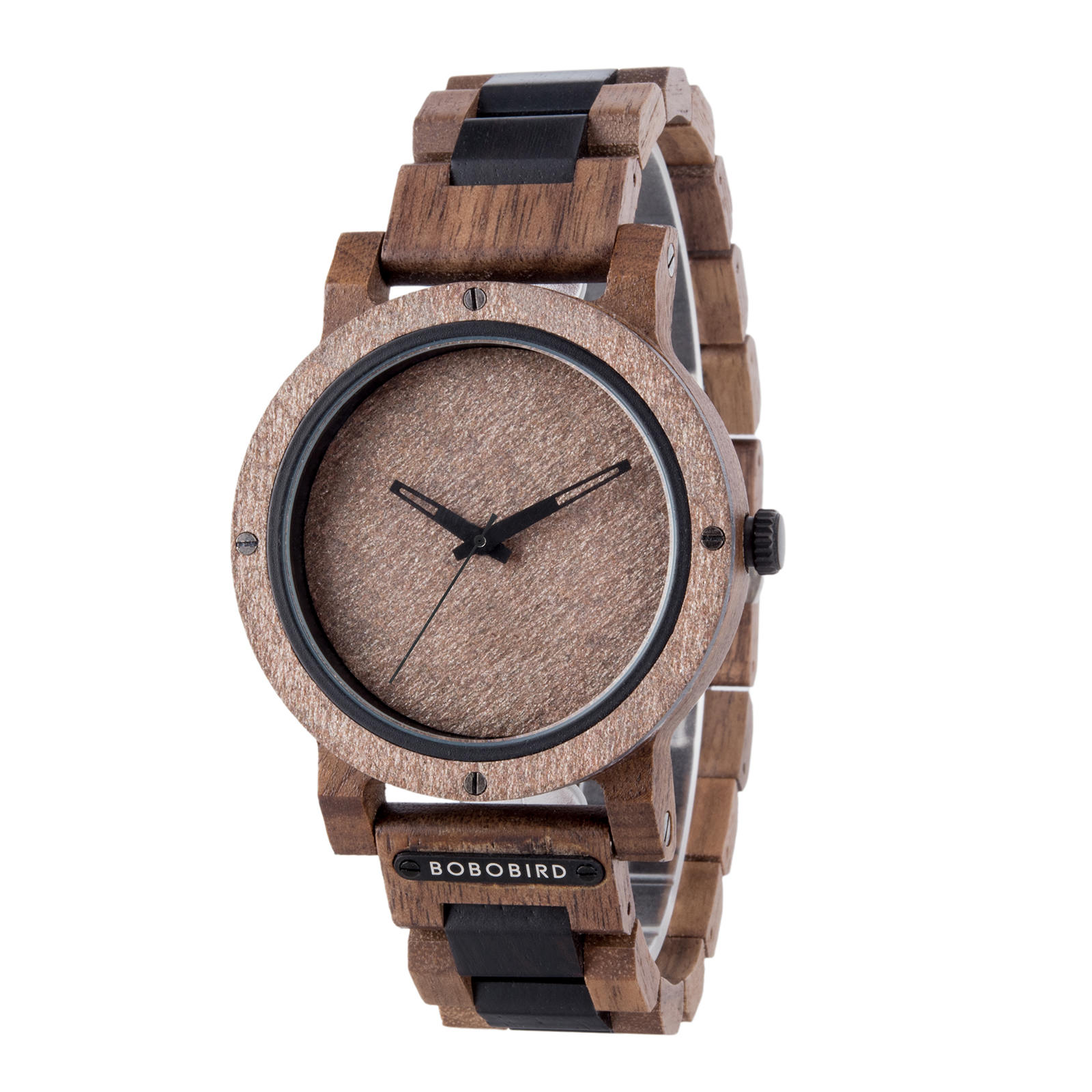 Natural Rock Ebony Wooden Watch