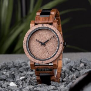 Natural Rock Ebony Wooden Watch - Saturn_13