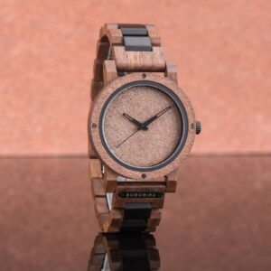 Natural Rock Ebony Wooden Watch - Saturn_21