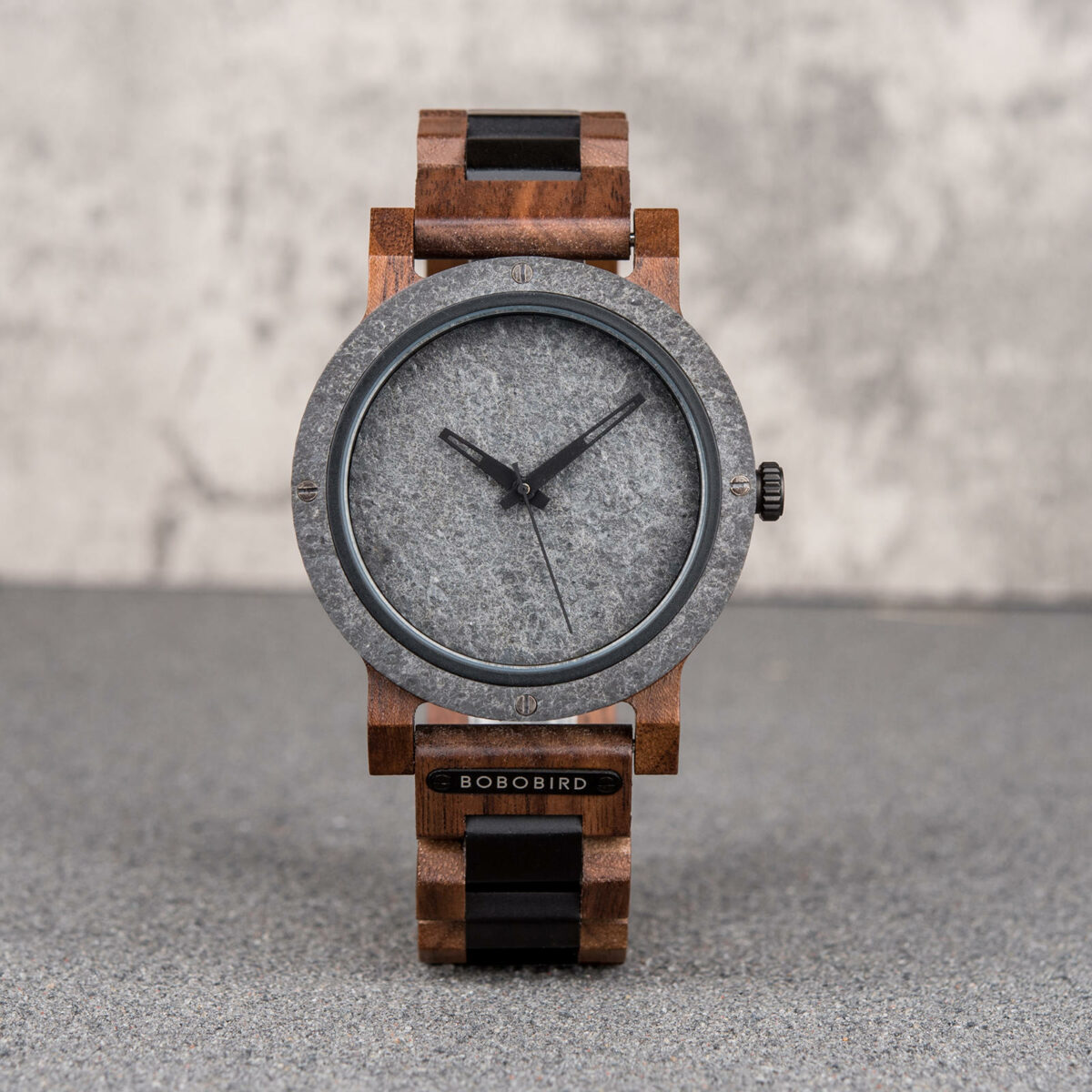 Natural Rock Ebony Wooden Watch - Uranus