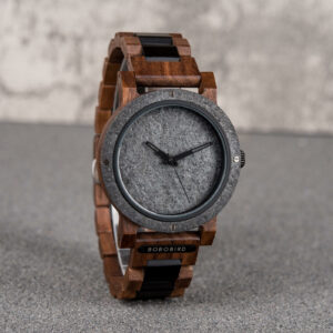 Natural Rock Ebony Wooden Watch - Uranus_18