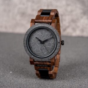 Natural Rock Ebony Wooden Watch - Uranus_19