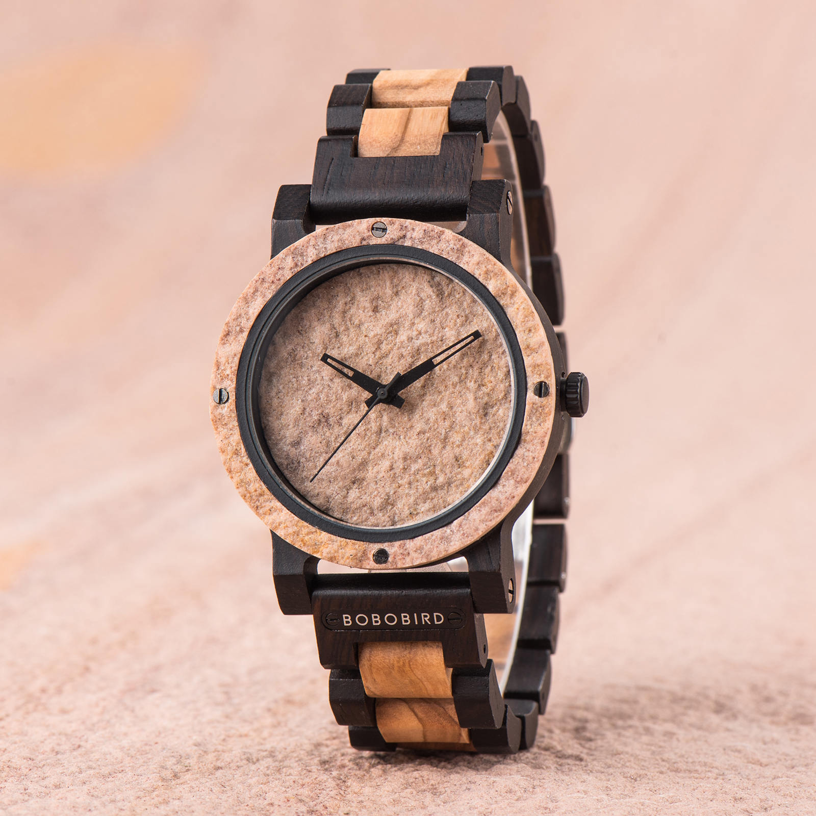 Natural Rock Maple Wooden Watch - Jupiter
