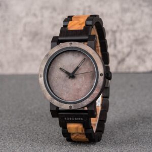 Natural Rock Maple Wooden Watch - Mercury